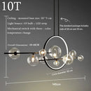 Axyaa Glass Bubble Pendant Light - Nordic Style, Ideal for Dining Rooms, Bars & Cafés