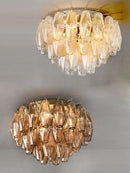 Axyaa Glass LED Ceiling Light Plafonnier Lustre Luxury Home Decor Bedroom Lighting