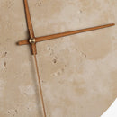 Axyaa Round Natural Stone Clock Wall Lamp, LED Sconce for Home Decor