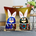 Axyaa Satin Fabric Easter Pillow Case Set for Wedding and Home Decor