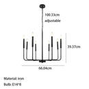 Axyaa Modern LED Chandelier Pendant for Home Decor