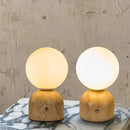Axyaa Natural Stone LED Desk Lamp | Pastoral Style Modern Home Decor | Bedroom Study Table Light