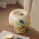 Axyaa Mushroom Glass Vase: Creative Floral Table Decor & Room Aesthetic