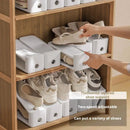 Axyaa Double-layer Shoe Stackers: Adjustable Shoe Rack Organizer Shelf