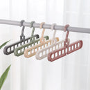 Axyaa 9-Hole Rotating Clothes Hanger Closet Organizer for Multi-port Clothing Storage