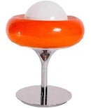 Axyaa Vintage Medieval Table Lamp with Dimmable Egg Tart Glass Shade