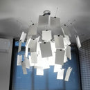 Axyaa French Style Zettel Paper Chandelier LED Pendant Light for Dining Living Bedroom
