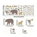 Axyaa Small Tree Triangle Wall Sticker Set for Kid's Room and Living Space