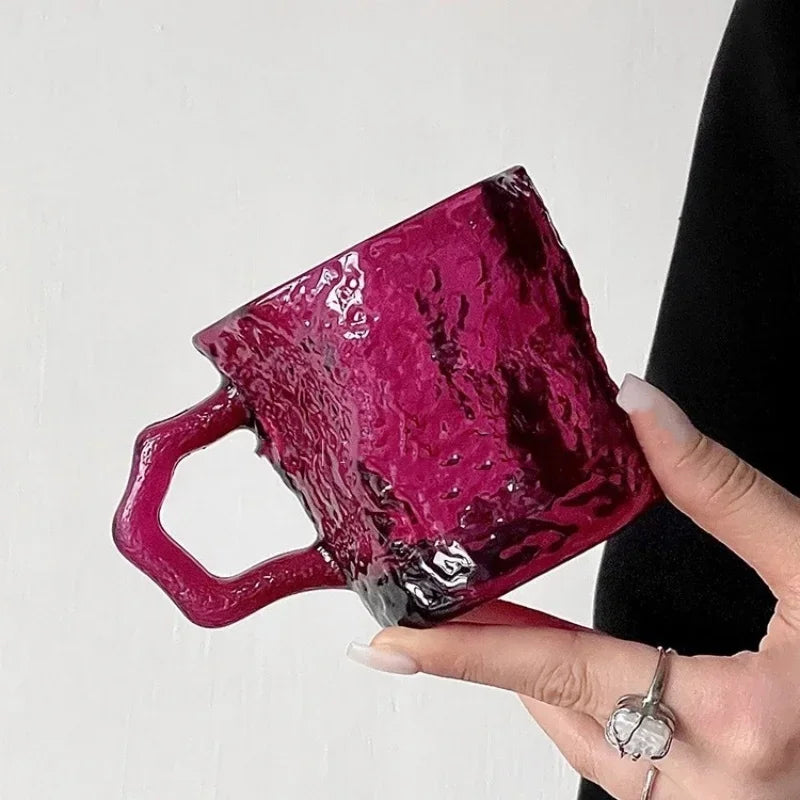 Axyaa Rose Glass High Appearance Drink Cup