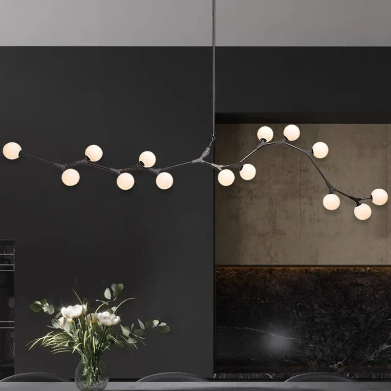 Axyaa Modern Pendant Light for Dining Room - LED Chandelier Ceiling Lamp