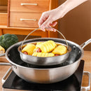 Axyaa Stainless Steel Rice Steamer with Oil Filter and Handle