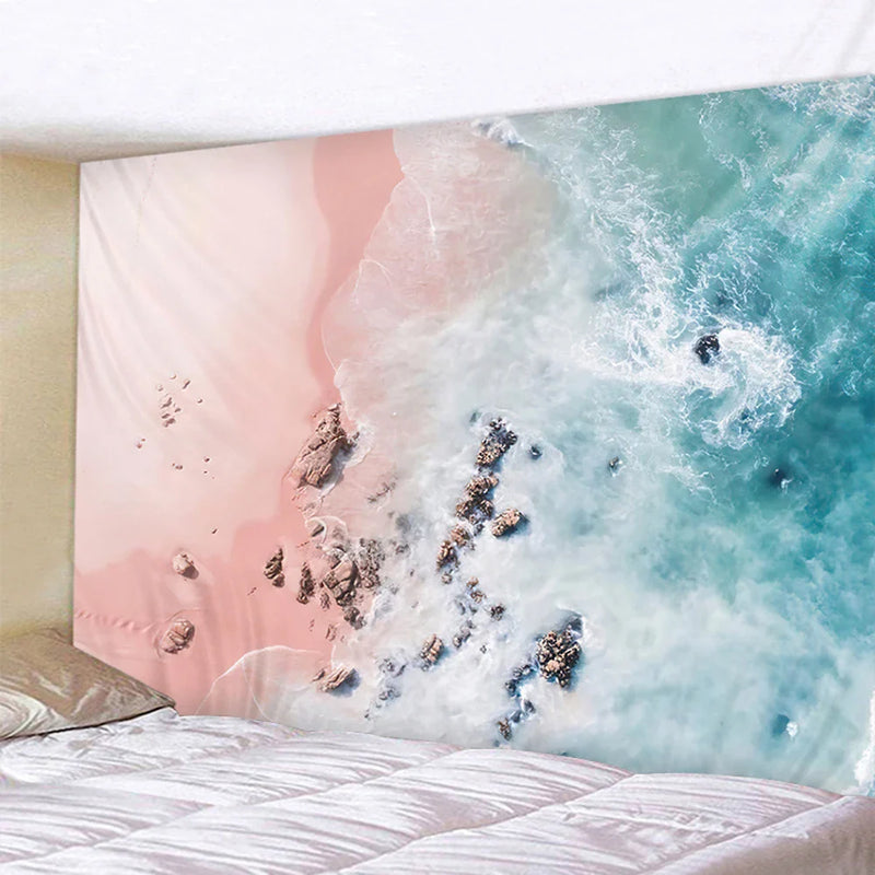 Beach Wave Landscape Tapestry for Axyaa Home Decor