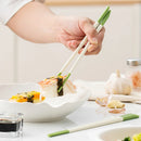 Axyaa Silicone Chopsticks: High Temp Resistant, Steel Core, Mold Resistant, Anti-Slip, Food Grade