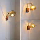 Axyaa Walnut Medieval Wall Lamp for Bedroom, Study, Living Room, Bathroom & Dining Area