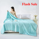 Axyaa Summer Cool Quilt Cold Silk Solid Color Single Double Air Conditioner Quilt
