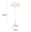 Axyaa White LED Modern Floor Lamp for Elegant Home Decor Lighting