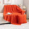 Axyaa Knitted Four-Season Sofa Blanket - Solid Color Office Living Room Nap Blanket