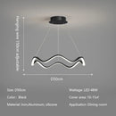 Modern Wave LED Pendant Lights by Axyaa for Living, Dining & Bedroom Lighting