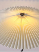 Axyaa Minimalist Pleated Fabric Floor Lamp for Living Room and Bedroom
