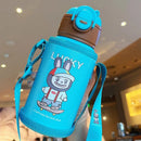 Axyaa Kids Thermos Insulated Cup with Sleeve - Portable Stainless Thermal Bottle