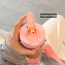 Axyaa 800ml Portable Water Bottle with Straw and Infuser for Bubble Tea
