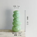 Axyaa Geometric Glass Vase Terrarium Pebble Stack Floral Arrangement Home Decor