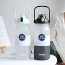 Axyaa 2000ML Sports Water Bottle with Straw, Handle, Portable Gym Drinkware