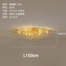 Axyaa Crystal Water Drop Branch Pendant Light Luxury Lamps for Living & Dining Room
