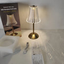 Axyaa Acrylic LED Table Lamp, Rechargeable Dimmable Night Light for Modern Book Room