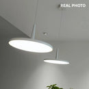 Axyaa Nordic Black/White Metal Chandelier Pendant Light - Modern Minimalist Dining Room Fixture