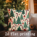 Axyaa Christmas Animal & Winter Scene Cushion Cover for Sofa, Bedroom, Car