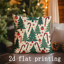 Axyaa Christmas Animal & Winter Scene Cushion Cover for Sofa, Bedroom, Car