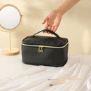 Axyaa Korean Square Travel Cosmetic Bags - Makeup Brush Toiletry Organizer