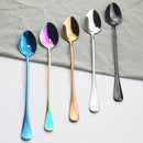 Axyaa Stainless Steel Long Handle Spoon Set - 5 Pcs Flatware Set