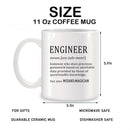Axyaa Precision Mugs - Ceramic 11 oz White Coffee Tea Cup - Student New Licensed Gift