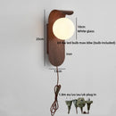 Axyaa Glass Ball LED Wall Lamps - Bedroom Staircase Mirror Light