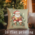 Axyaa Christmas Cute Cartoon Pillow Covers for Sofa, Bedroom, Car