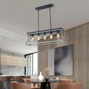 Axyaa Industrial Cage Chandelier - Vintage Island Lamp for Restaurant & Bar