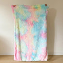 Axyaa Plush Velvet Blanket: Colorful Dyed Warm Bed Cover, Winter Home Decor
