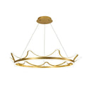 Axyaa Crown Chandelier: Modern Nordic Style Hanging Light for Bedroom and Living Room