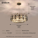 Axyaa Luxury Crystal Chandelier: Modern LED Ceiling Chandelier for Home Décor