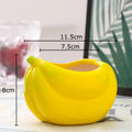 Axyaa Fruits Shape Vase Green Pot Flower Arrangement Creative Cartoon Room Decor