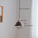 Axyaa Nordic Modern Ash Walnut LED Pendant Light for Home Decor