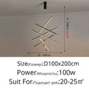 Axyaa LED Pendant Chandelier for Modern Loft Duplex Building Home Decor