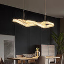 Axyaa Crystal Chandelier LED Ceiling Lamp Indoor Hanging Lights