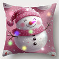 Axyaa LED Light Luminous Pillowcase with Cute Christmas Cartoon Design