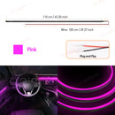 Axyaa LED Acrylic Strip: Cuttable, Flexible Decorative Car Interior Lamp