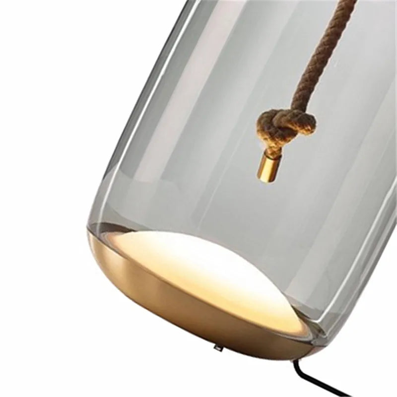 Axyaa Amber Glass Desk Lamp for Home & Office Decor