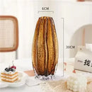 Axyaa Carambola Glass Vase Hydroponics for Artificial Flowers Decor