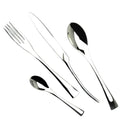 Axyaa Silver Stainless Steel Cutlery Set: 4Pcs Dinnerware Fork Knife Teaspoon